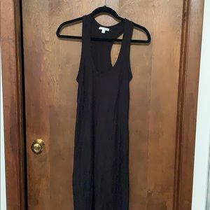 James Perse Sleeveless Long Black Dress SZ 0 NEW
